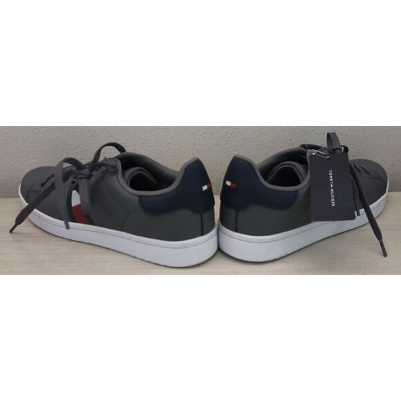 Tommy Hilfiger Men’s Sz 9M Light Gray Lampkin Flag Cup-Sole Low Top Sneakers SIB - Picture 10 of 12